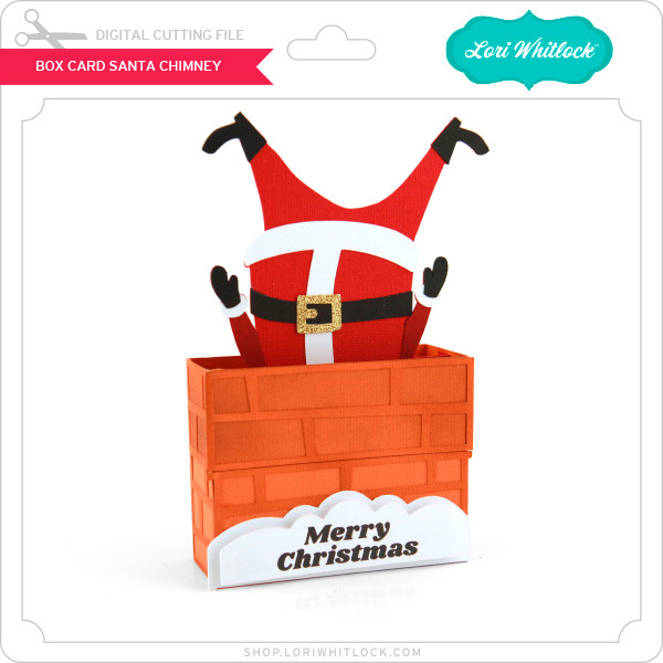 Box Card Santa Chimney