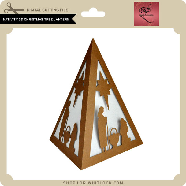 Nativity 3D Christmas Tree Lantern