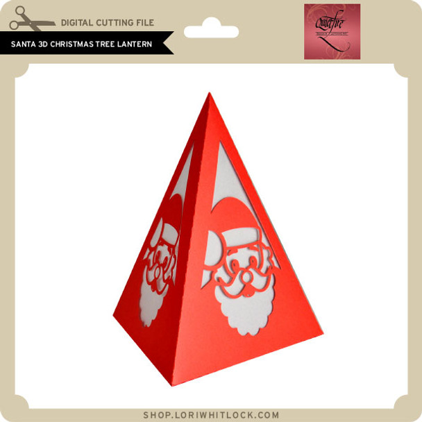 Santa 3D Christmas Tree Lantern