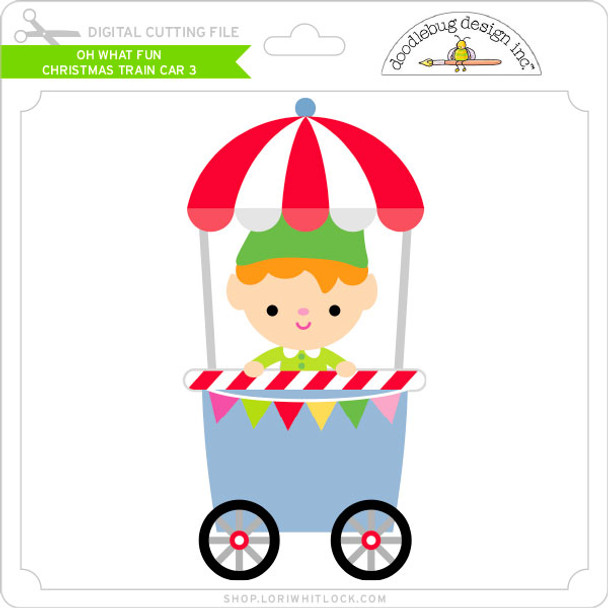 Oh What Fun - Christmas Train Car 3