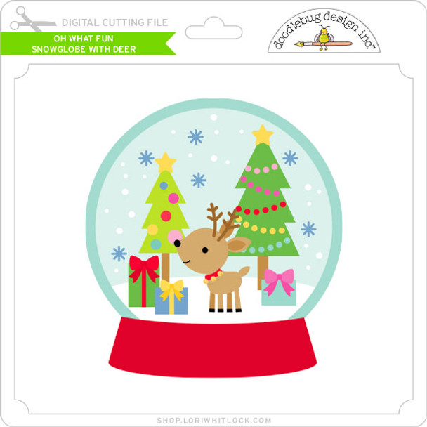 Oh What Fun - Snowglobe With Deer