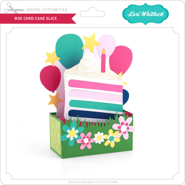 Box Card Cake Slice