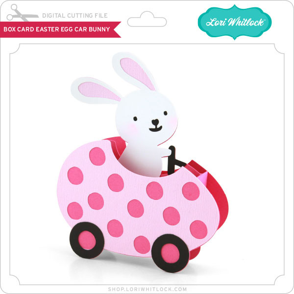 Box Card Easter Egg Car Bunny