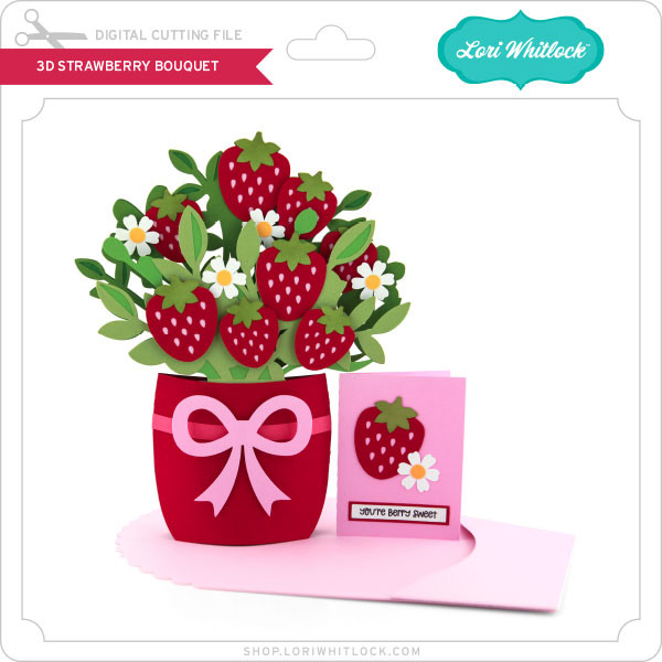 3D Strawberry Bouquet