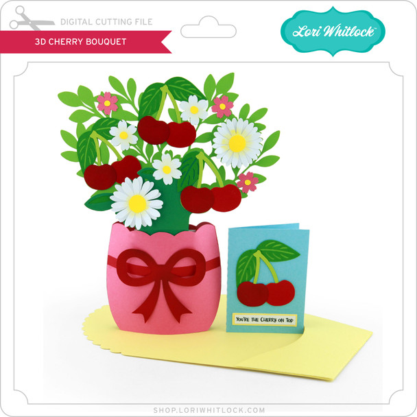 3D Cherry Bouquet