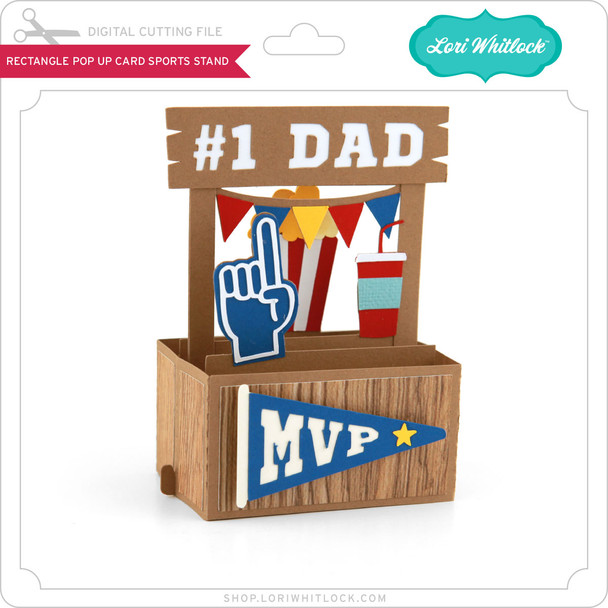 Rectangle Pop Up Card Sports Stand