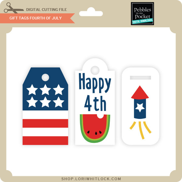Gift Tags Fourth Of July