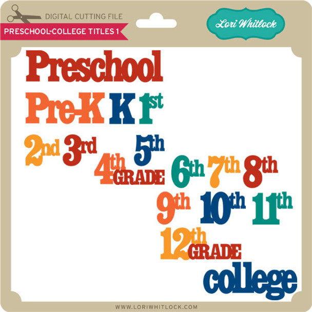 Preschool-College Titles 1