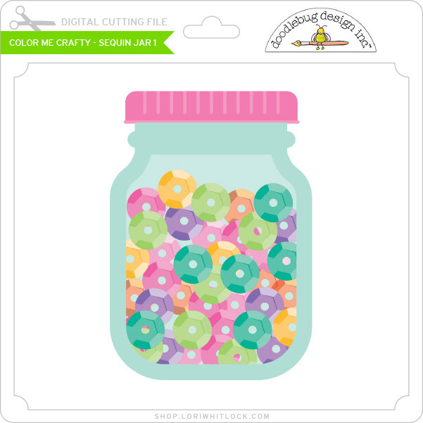 Color Me Crafty - Sequin Jar #1