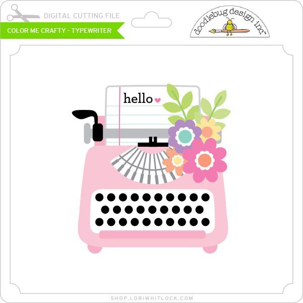 Color Me Crafty - Typewriter
