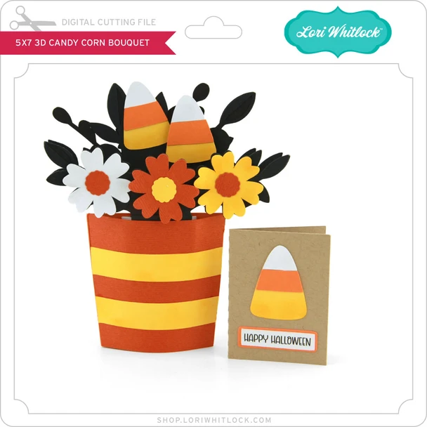 5X7 3D Candy Corn Bouquet