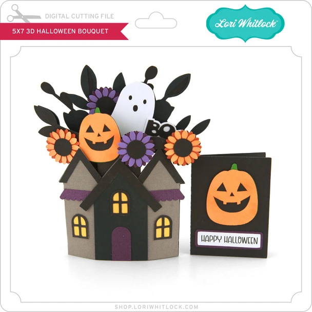 5X7 3D Halloween Bouquet