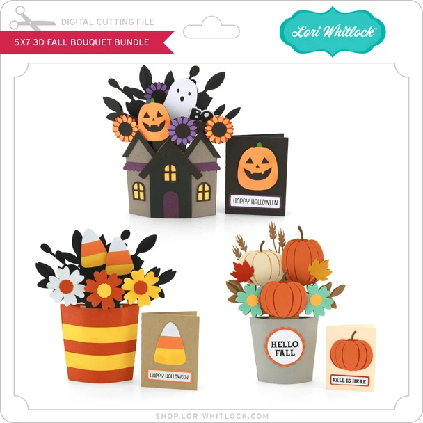 5X7 3D Fall Bouquet Bundle