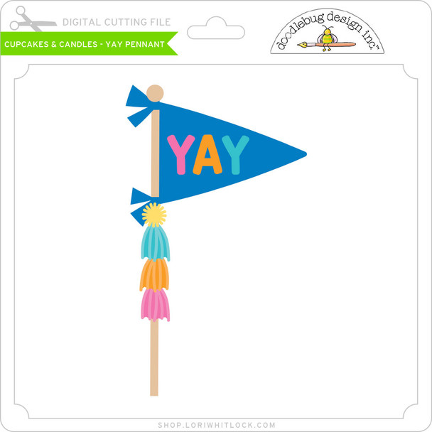 Cupcakes & Candles - Yay Pennant