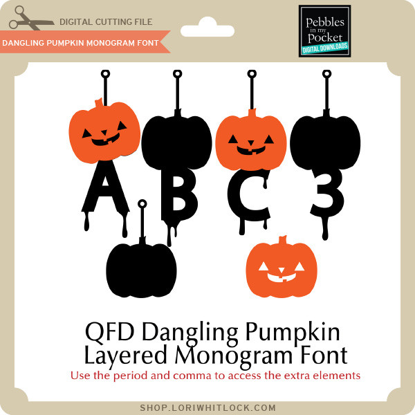 Dangling Pumpkin Monogram