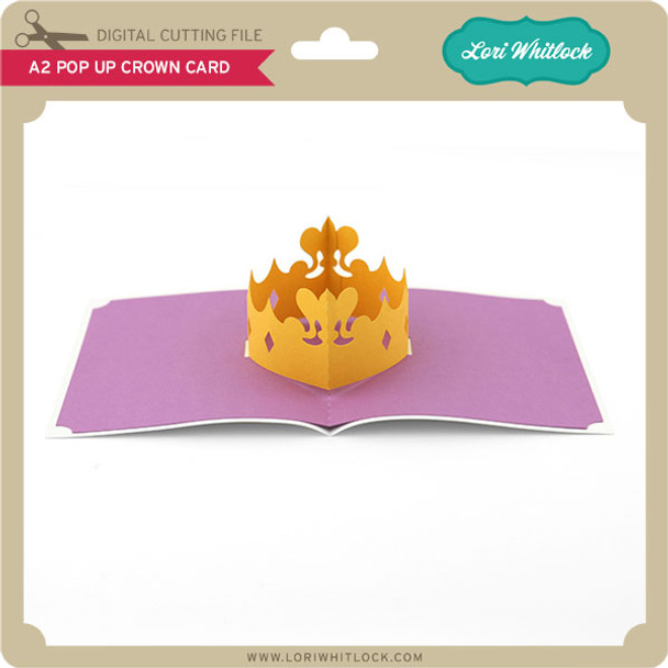 A2 Pop Up Crown Card