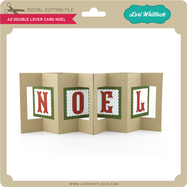 A2 Double Lever Card Noel