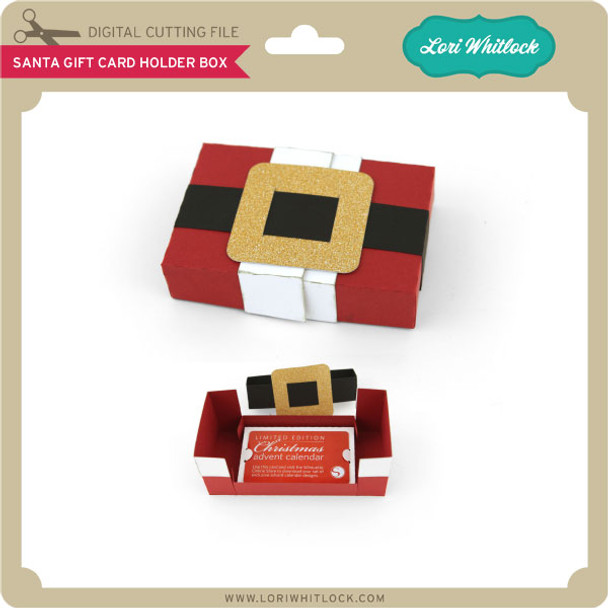 Santa Gift Card Holder Box