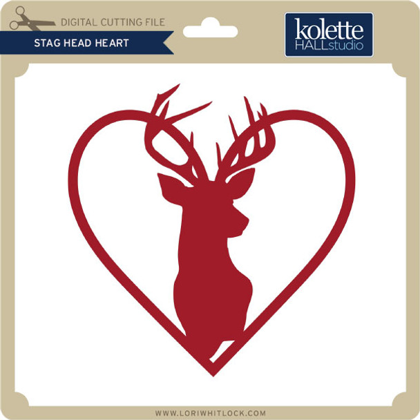 Stag Head Heart