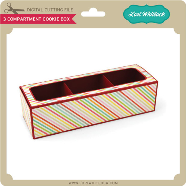 3 Compartment Cookie Box