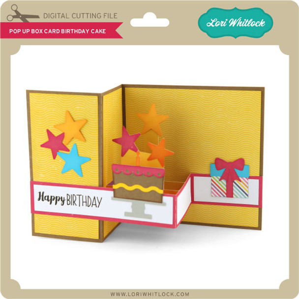 Pop Up Box Card Birthday Cake