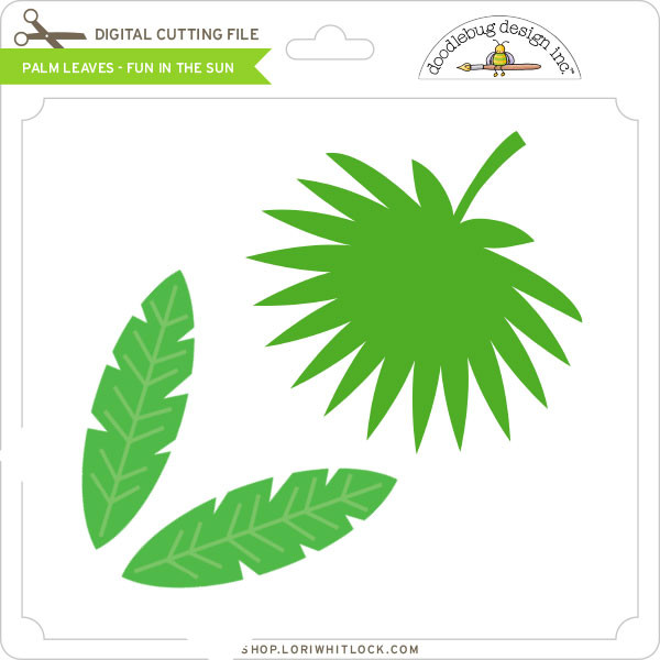 Palm Leaves - Fun in the Sun - Lori Whitlock's SVG Shop