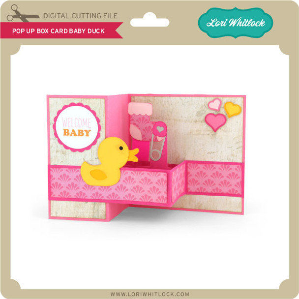 Pop Up Box Card Baby Duck