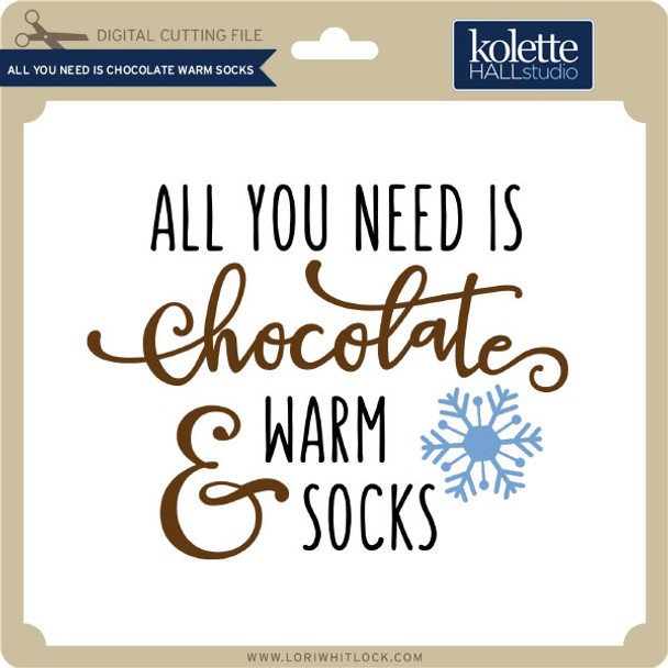 All You Need is Chocolate Warm Socks