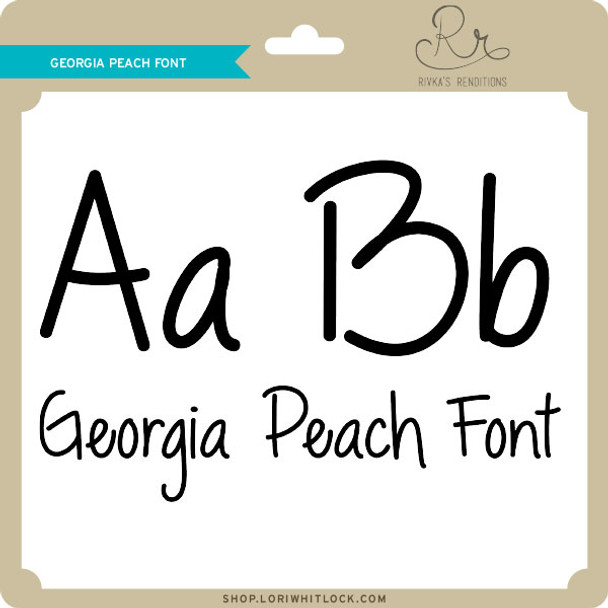 Georgia Peach Font