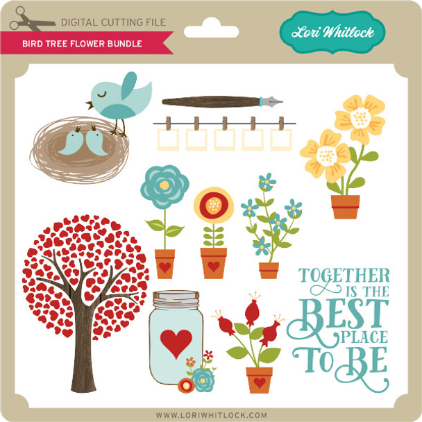 Bird Tree Flower Bundle