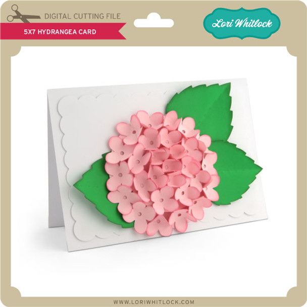 5x7 Hydrangea Card