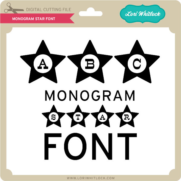 Monogram Star Font