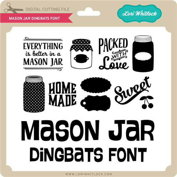 Mason Jar Dingbats Font