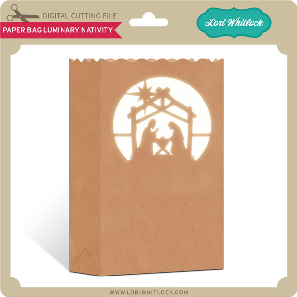 Paper Bag Luminary Nativity