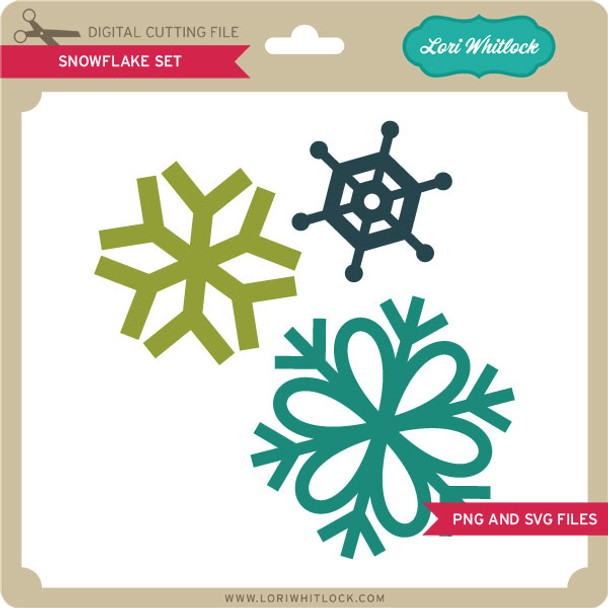 Snowflake Set PNG and SVG