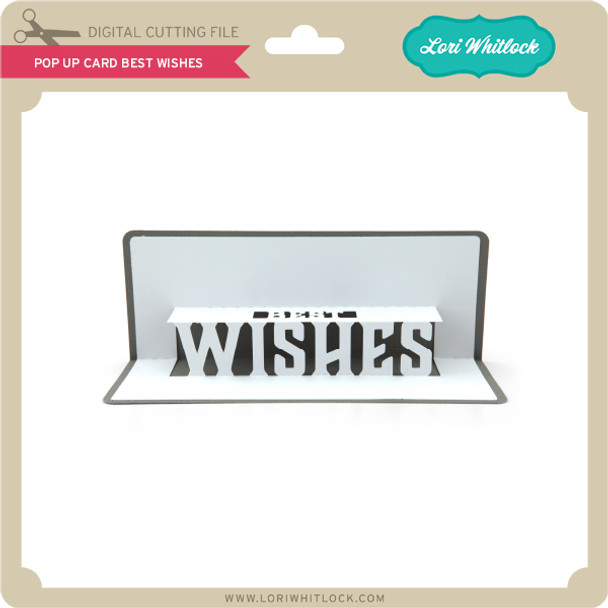 Pop Up Card Best Wishes