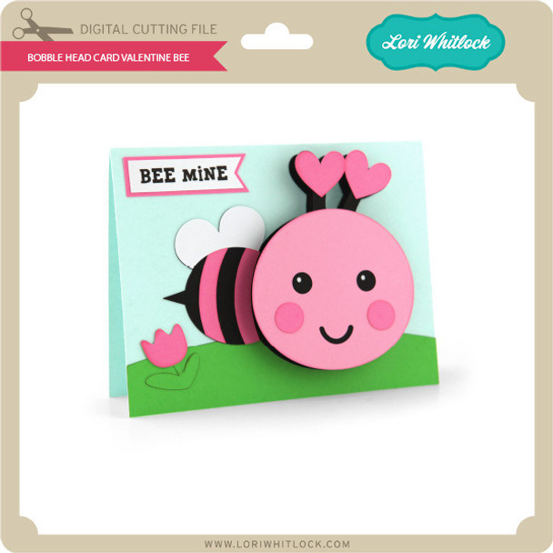 Bobble Head Card Valentine Bee