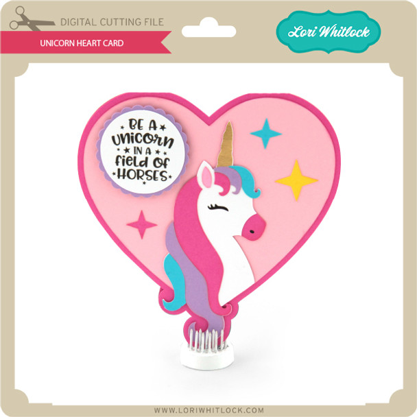 Unicorn Heart Card