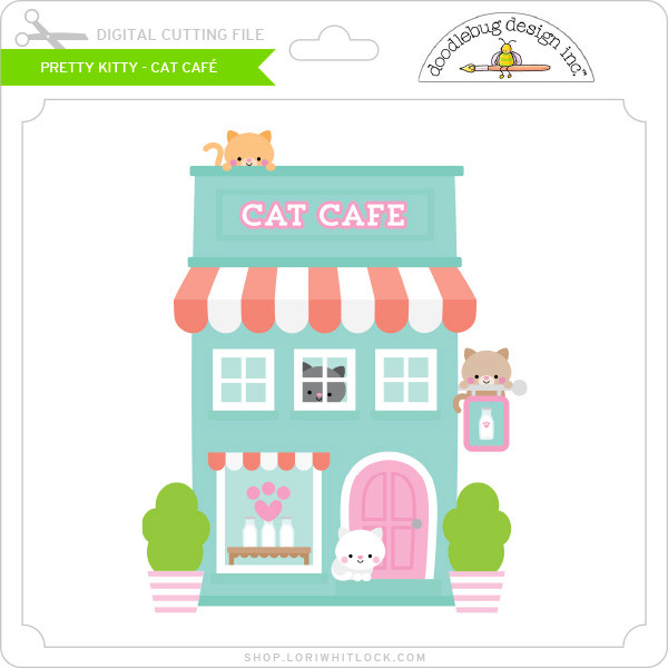 Pretty Kitty - Cat Cafe - Lori Whitlock's SVG Shop
