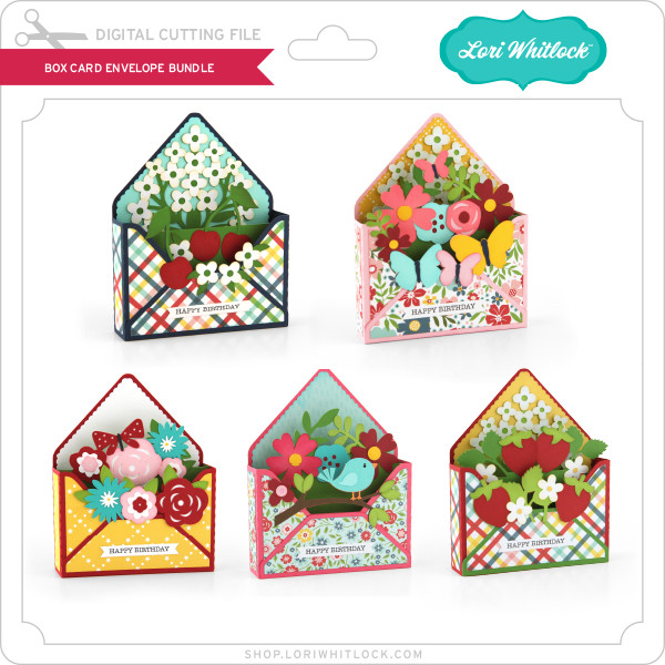 Box Card Envelope Bundle - Lori Whitlock's SVG Shop