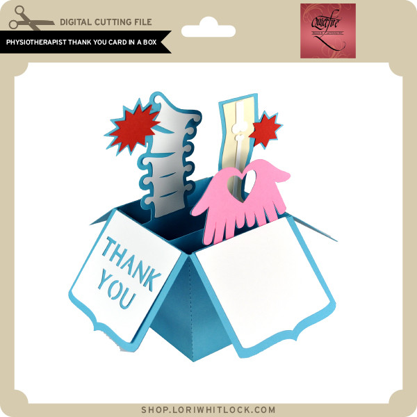 Thank You Shadow Box Card Lori Whitlock's SVG Shop