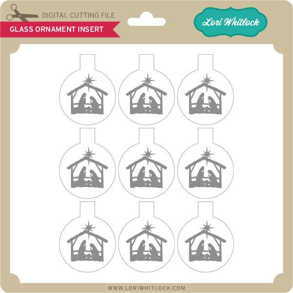 Glass Ornament Insert Print &amp; Cut - Lori Whitlock's SVG Shop
