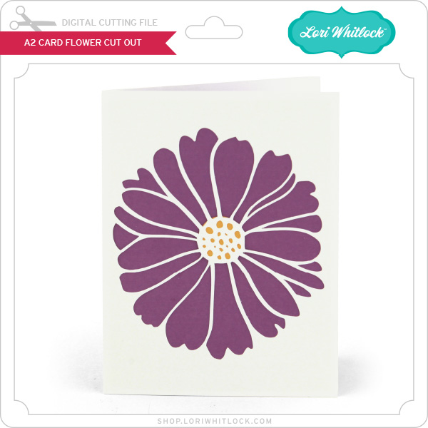 A2 Card Flower Cut Out