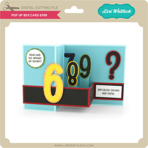 Pop Up Box Card 6789 - Lori Whitlock's SVG Shop