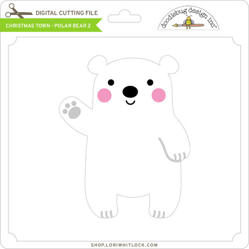 Christmas Town - Polar Bear 2 - Lori Whitlock's SVG Shop