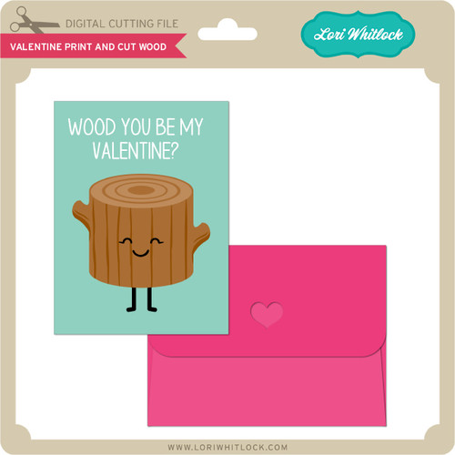 Print & Cut Valentine Kraft Tags - Lori Whitlock's SVG Shop