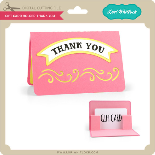 Gift Card Holder  Mini Thanks – Color Box Letterpress