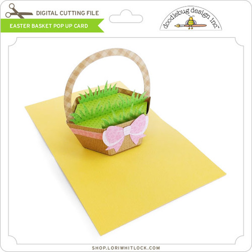 Easter Basket Pop Up Card - Lori Whitlock's SVG Shop
