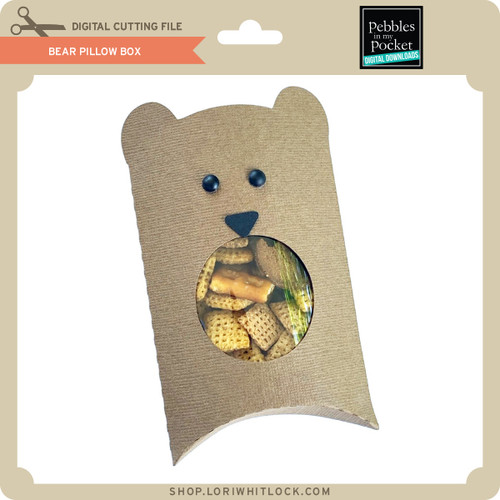 Bear Pillow Box - Lori Whitlock's SVG Shop