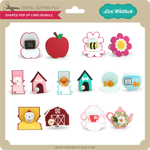 Shaped Pop Up Card Bundle - Lori Whitlock's SVG Shop
